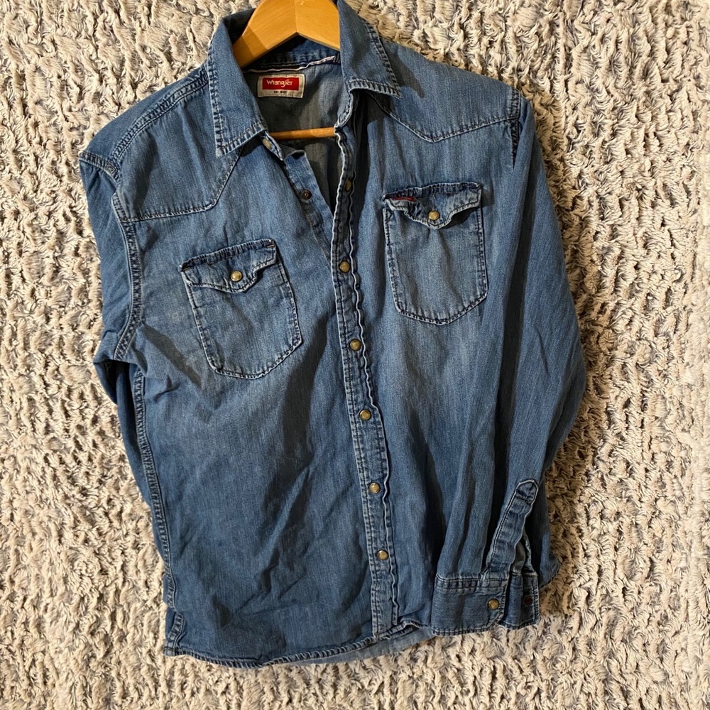Wrangler denim button shirt